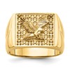 IB Goodman 10k Mens Holds 10-1.4mm Diamonds Eagle Ring Mounting
