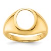 IB Goodman 10k Mens Holds 12x10 Oval Onyx Ring Mounting