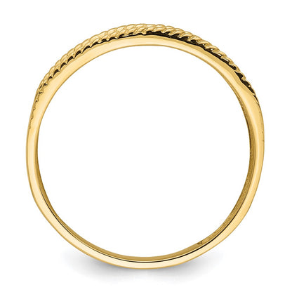 IB Goodman 10k Mens Holds 1-1.0mm Diamond Cross Band Mounting