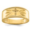 IB Goodman 10k Mens Holds 1-1.0mm Diamond Cross Band Mounting