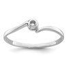 10k White Gold Holds 1-1.7mm Diamond Ring Mounting