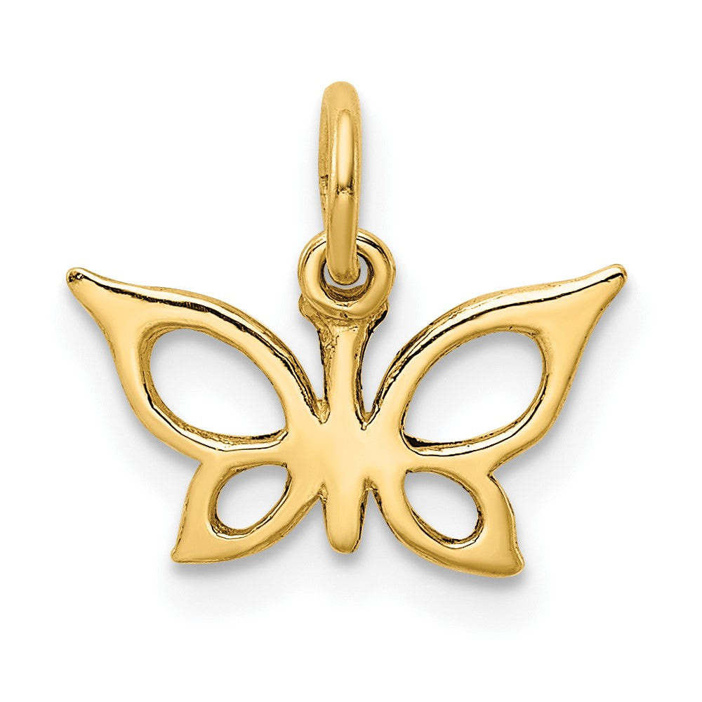 10k Cut-out Butterfly Charm