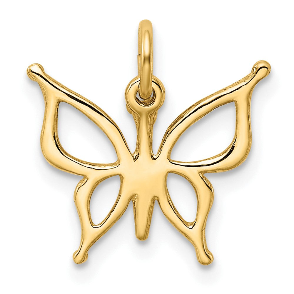 10k Cut-out Butterfly Charm