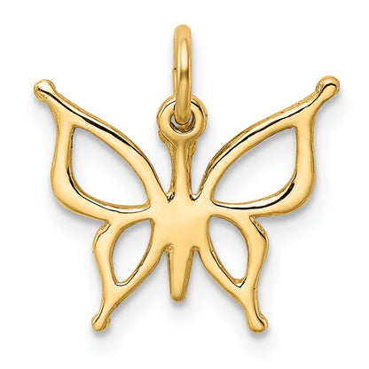 10k Cut-out Butterfly Charm