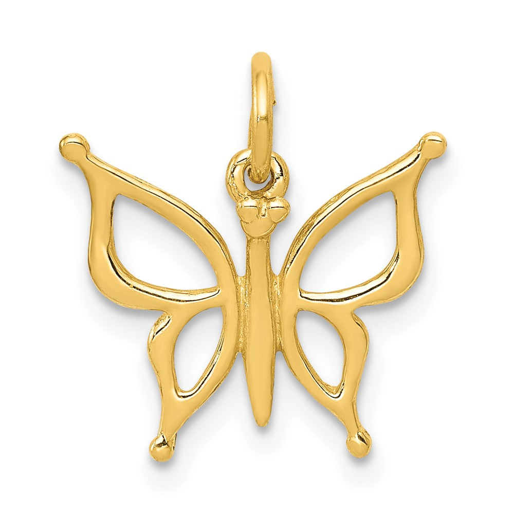 10k Cut-out Butterfly Charm