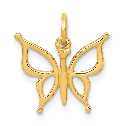 10k Cut-out Butterfly Charm