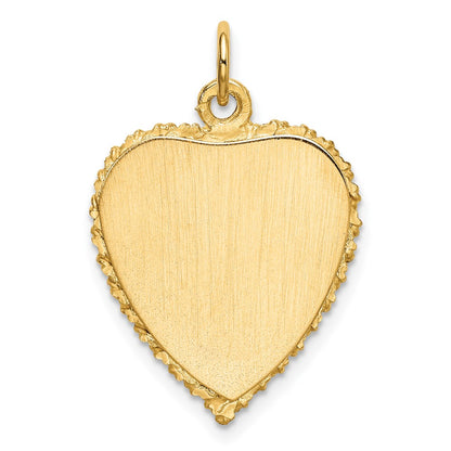 10K 50th ANNIVERSARY Heart Charm