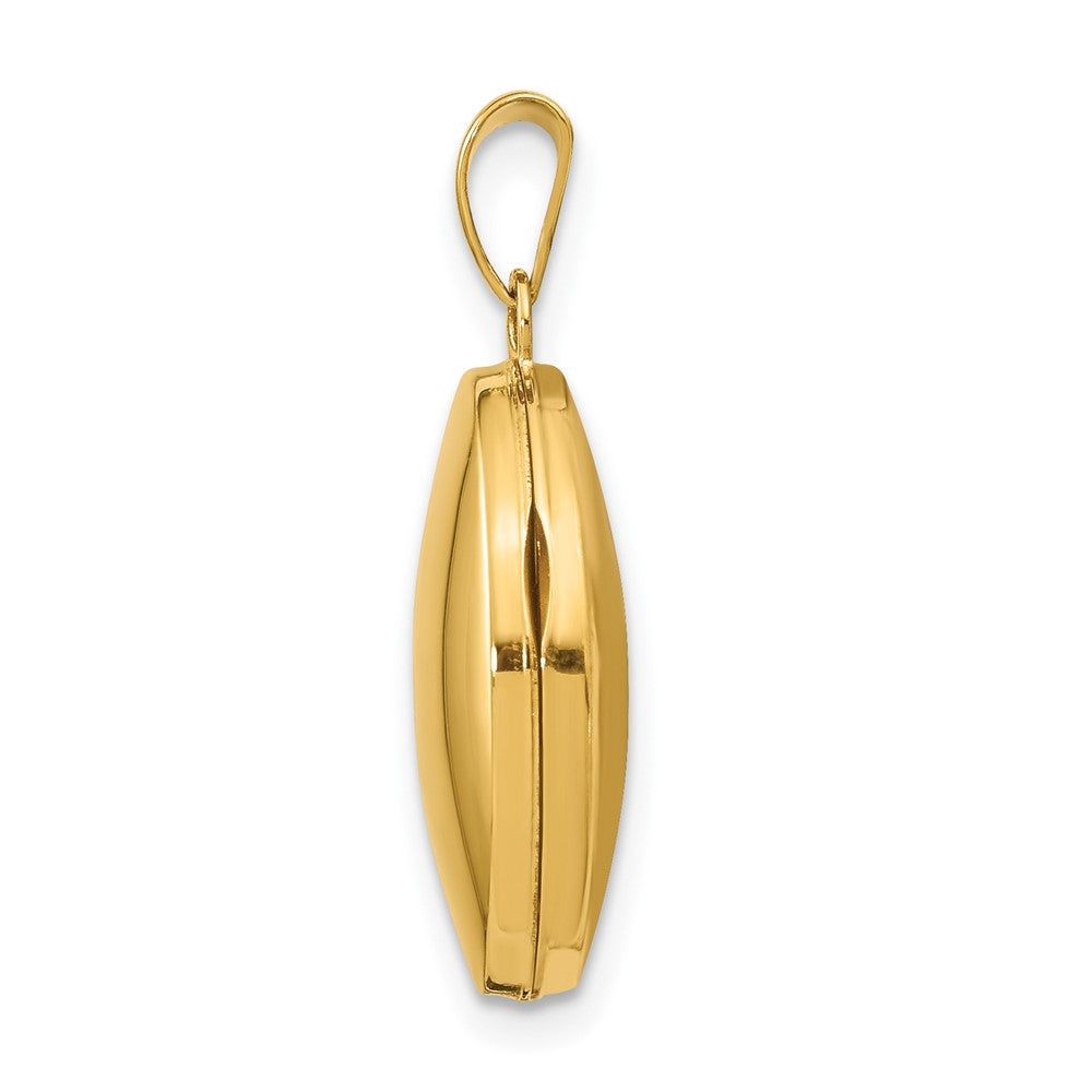 10k 17mm Polished Oval Locket