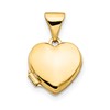 10k 10mm Plain Heart Locket