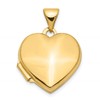 10k 15mm Plain Heart Locket