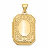 10k 20mm Fancy Rectangle Locket