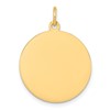 10K Plain .013 Gauge 12.2x12.2mm Circular Engravable Disc Charm