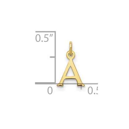 10k Cutout Letter A Initial Charm