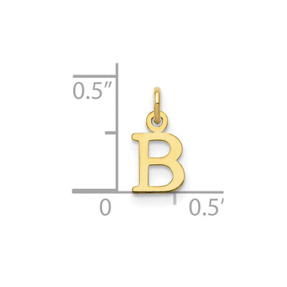 10k Cutout Letter B Initial Charm