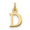 10k Cutout Letter D Initial Charm