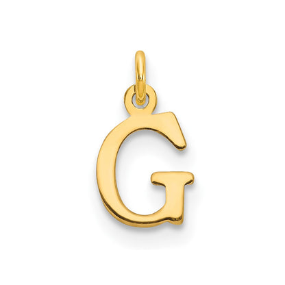 10k Cut-out Letter G Initial Charm