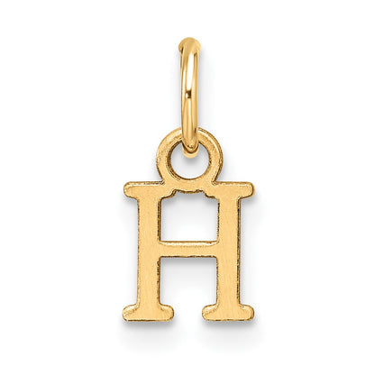 10k Cut-out Letter H Initial Charm