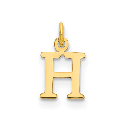 10k Cut-out Letter H Initial Charm