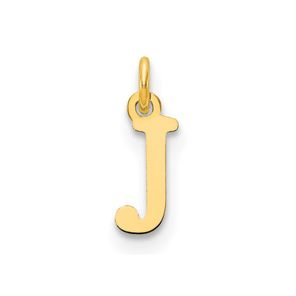 10k Cut-out Letter J Initial Charm