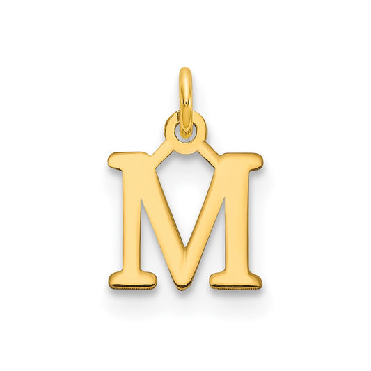 10ky Cutout Letter M Initial Charm