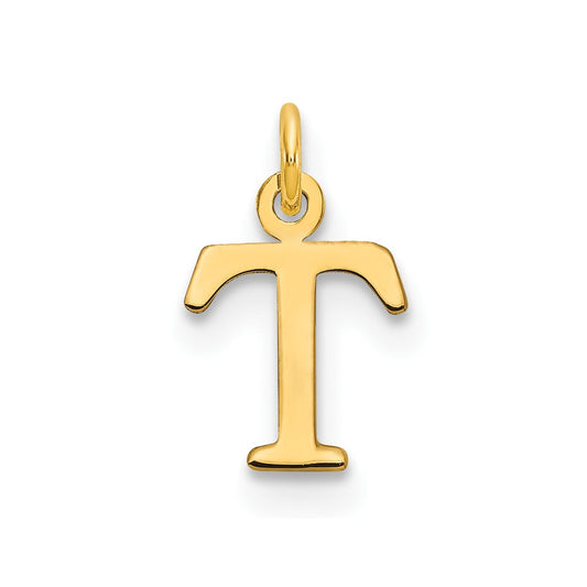 10ky Cutout Letter T Initial Charm