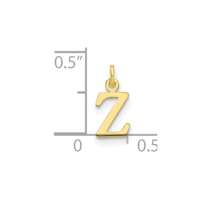 10k Cut-out Letter Z Initial Charm
