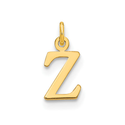 10k Cut-out Letter Z Initial Charm