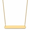 10k Yellow Gold Medium Blank Bar Necklace
