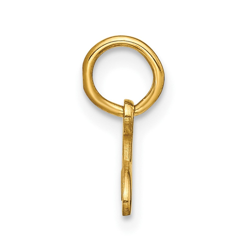 10k Upper Case Script Letter A Initial Charm