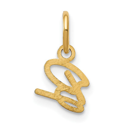 10k Upper Case Script Letter B Initial Charm