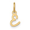 10k Upper Case Script Letter E Initial Charm