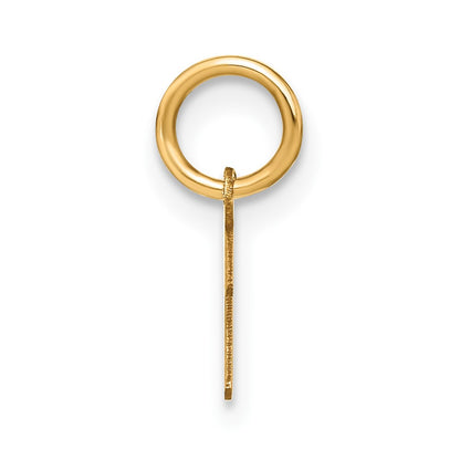 10k Upper Case Script Letter I Initial Charm