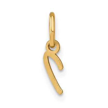 10k Upper Case Script Letter I Initial Charm