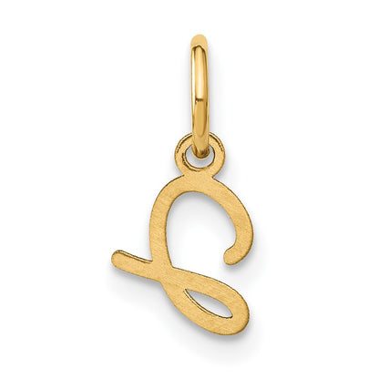 10k Upper Case Script Letter J Initial Charm