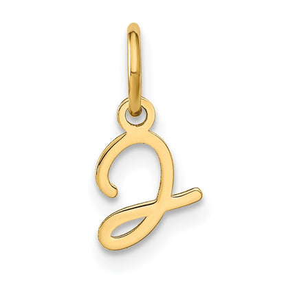 10k Upper Case Script Letter J Initial Charm