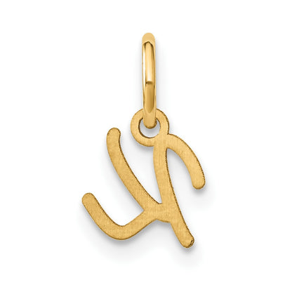 10k Upper Case Script Letter K Initial Charm