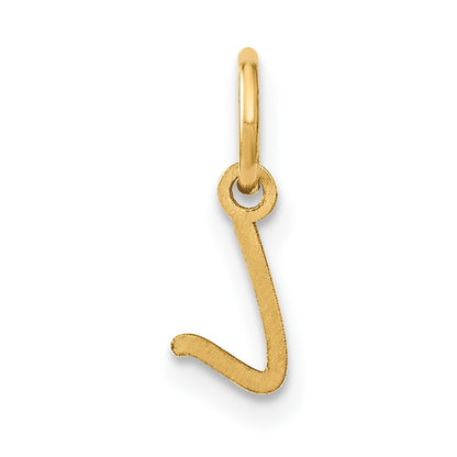 10k Upper Case Script Letter Y Initial Charm