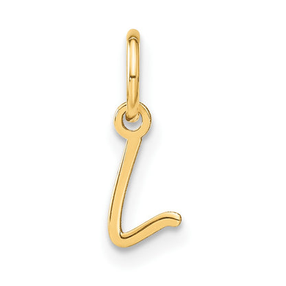 10k Upper Case Script Letter Y Initial Charm