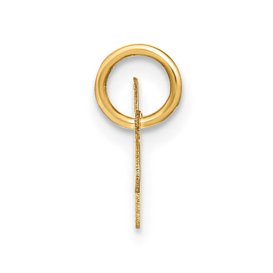 10KY Upper case Letter W Initial Charm