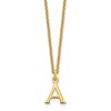 10KY Cutout Letter A Initial Necklace
