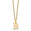 10KY Cutout Letter B Initial Necklace
