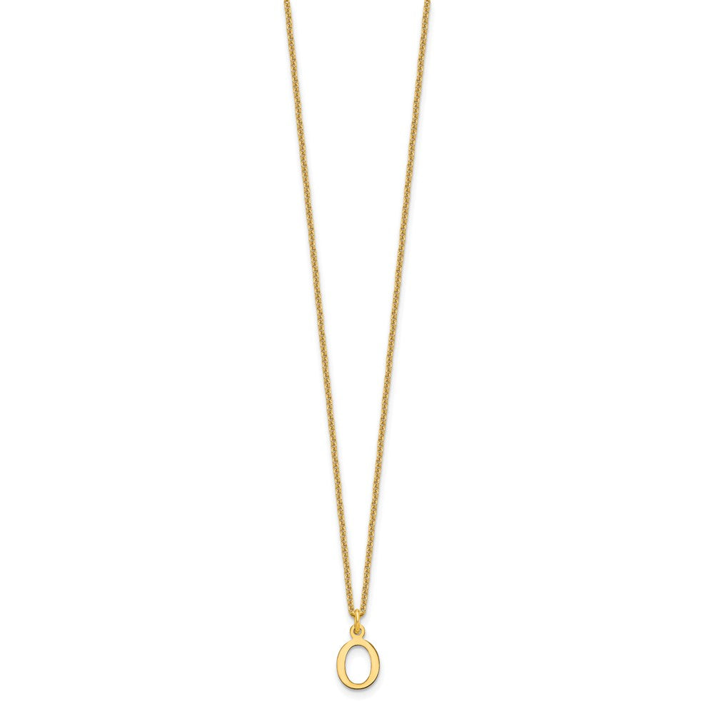 10KY Cutout Letter O Initial Necklace