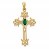 10k 5x3mm Oval Mount St. Helens Fancy Cross Pendant