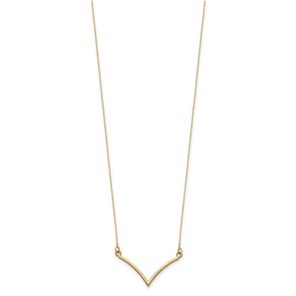 10k V-Shape 18 inch Necklace