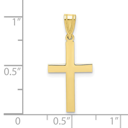 10k Sandblasted Latin Cross Pendant