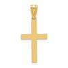 10k Sandblasted Latin Cross Pendant