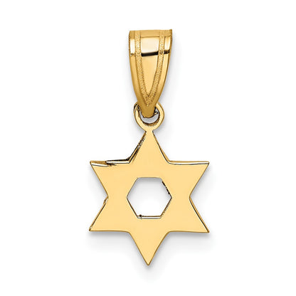 10k Small Star of David Pendant