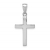 10k White Gold Polished Cross Pendant