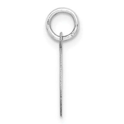 10K White Gold Plain .013 Gauge 11.5x11.5mm Circular Engravable Disc Charm