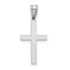 10k White Gold Polished Latin Cross Pendant